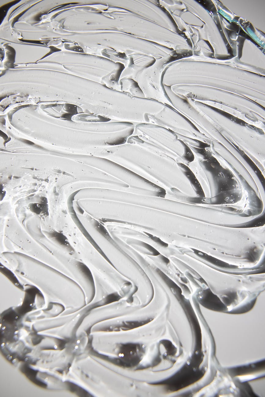 abstract background of wavy gel fluids with smooth texture